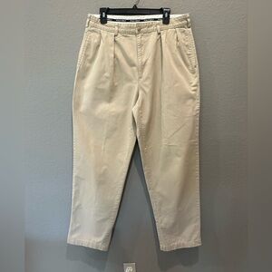 VTG Polo Golf Chino pleated front pants Sz 36”x32” GUC